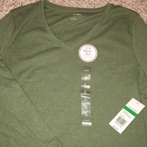 Heather Green 3/4th Sleeve Top